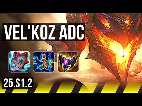 VEL'KOZ & Poppy vs ANIVIA & Rell (ADC) | 2400+ games | KR Master | 25.S1.2