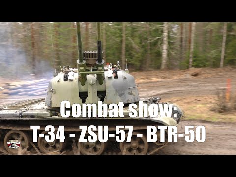 Parola Museum Action Day 2018 Best Of - Show 2 - T-34 ZSU-57 BTR-50 Kevätsawutus 2018  [4K UHD]