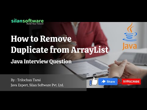 How To Remove Duplicates From Arraylist Java Interview Silan Software Silantutorial Com