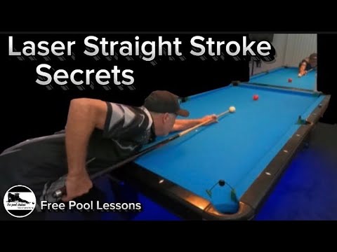 Stroke fundamentals/how to create a laser straight Pool stroke (Free Pool Lessons)