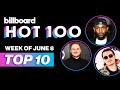 Billboard Hot 100 Top 10 Countdown for June 8, 2024 | Billboard News