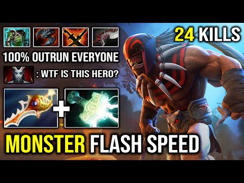 SUPER THIRST SPEED Bloodseeker 100% Outrun Everyone with Brutal Electric Attack Speed DotA 2