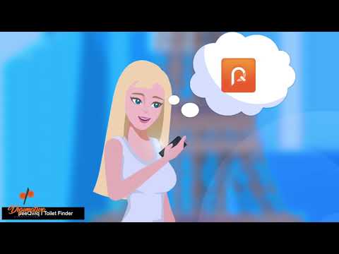 peeQwiq. Toilet Finder Video