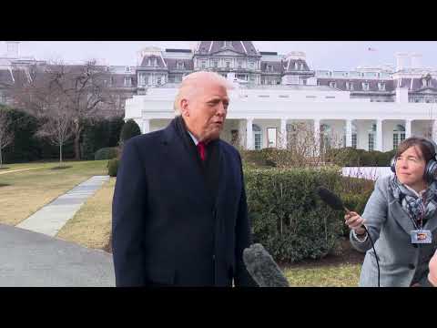 President Trump Gaggles with Press Before Departing the White House, Jan. 16, 2026