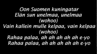 Kristal - Rahaa Palaa + Lyrics