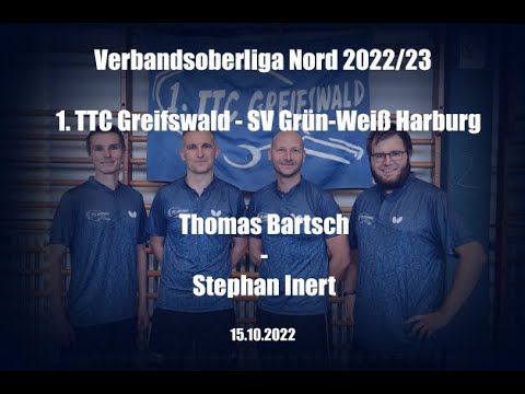 Thomas Bartsch (1. TTC Greifswald) - Stephan Inert (SV GW Harburg) [VOL 2022/23, 15.10.2022]