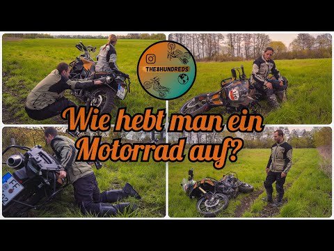 Wie hebt man ein Motorrad auf? 4 Arten für Adventurebikes