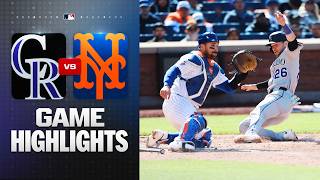 Rockies vs. Mets Game Highlights Game 1 (4/26/26) | MLB Highlights