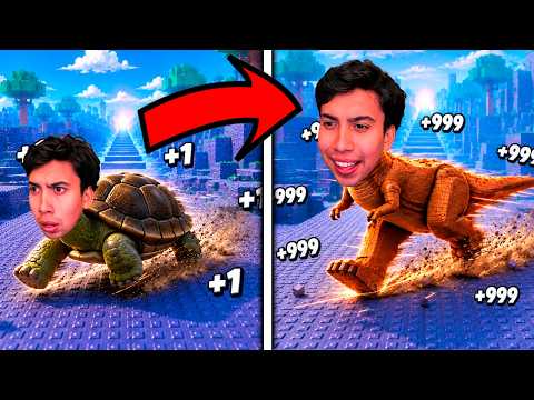 POR CADA PASO MI PERSONAJE EVOLUCIONA EN ROBLOX CON MAS VELOCIDAD!🦖