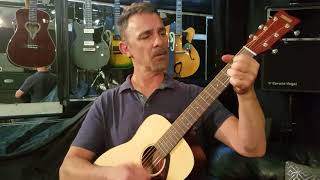Video thumbnail for Yamaha jr2 $150 best travel guitar player Music gear review by Gear Geeks