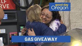 FOX 12 Surprise Squad gas giveaway