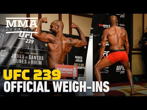 UFC 239 Official Weigh-in Highlights - MMA Fighting