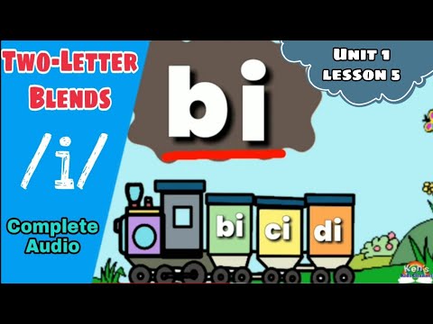 Two-Letter Blends "i" (Complete Audio) | CV Blends | Unit 1 - Lesson 5
