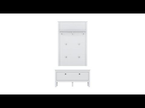 Миниатюра изображения товара Тумба в прихожую Black Red White Ewa KOM1K/90 (белый)