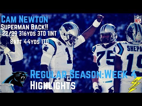 Cam Newton Week 4 Regular Season Highlights Superman | 10/01/2017
