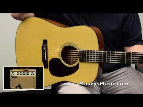 The Martin D-18E through the Mesa/Boogie Rosette acoustic amp