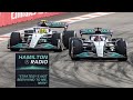 F1 2022 Miami GP George Russell overtakes Lewis Hamilton