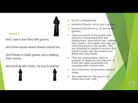 Gr 12 ENG HL - The Garden of Love