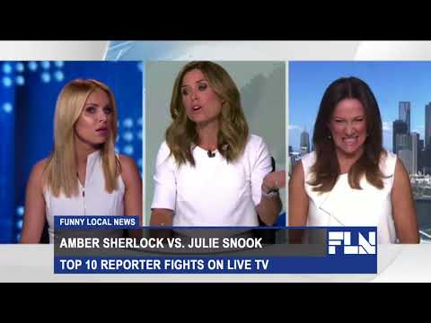 Top Ten Crazy Fights Live ON AIR REPORTERS GO CRAZY