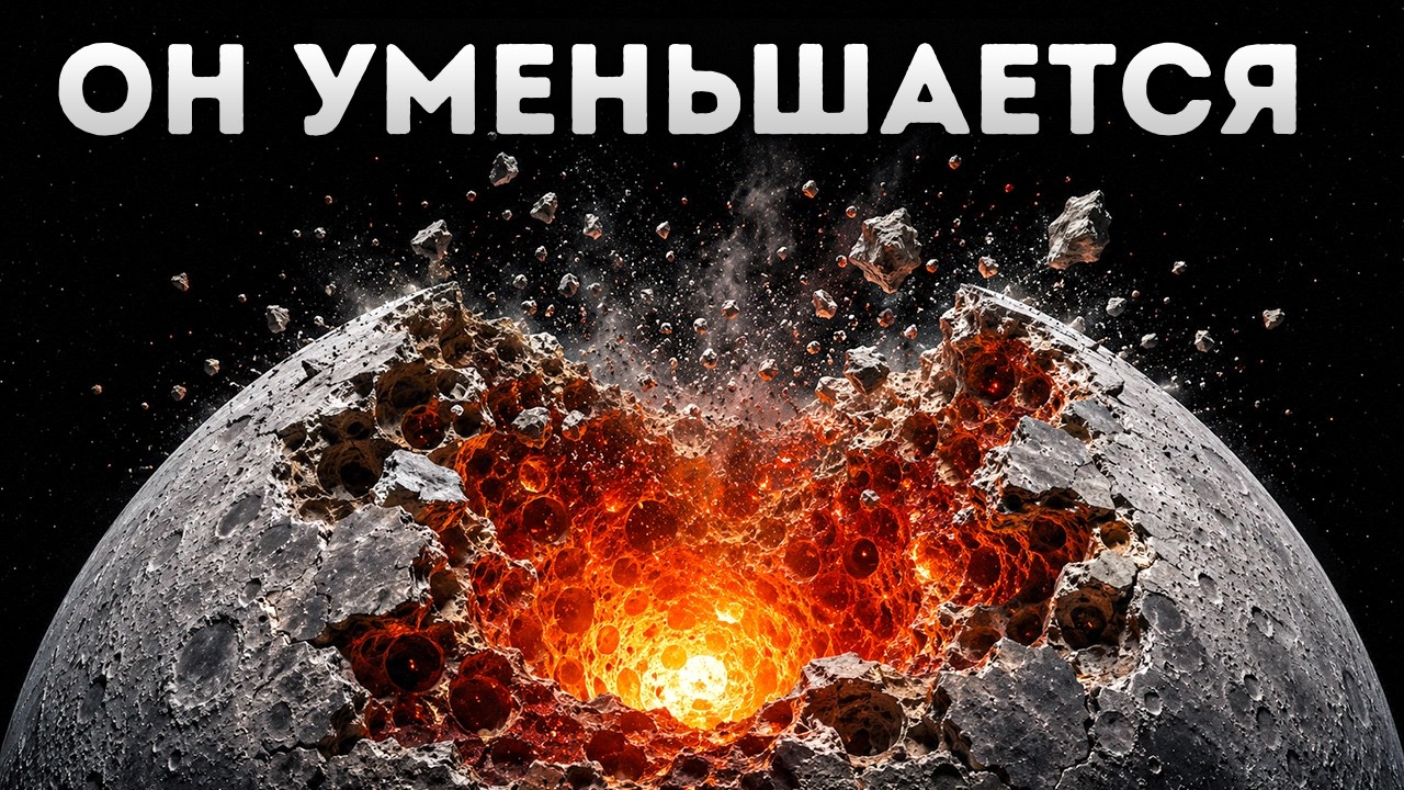 Новые снимки «Артемиды» показали, что Луна сжимается