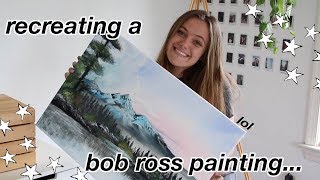 Following a Bob Ross Painting Tutorial