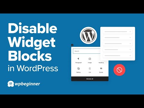 How to Disable Widget Blocks in WordPress (Restore Classic Widgets)