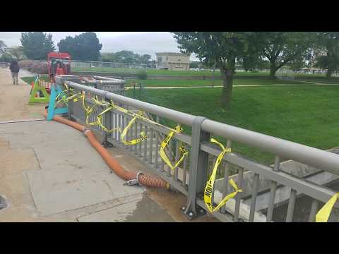 Flooding on Mays Island Cedar Rapids Iowa September 25 2018