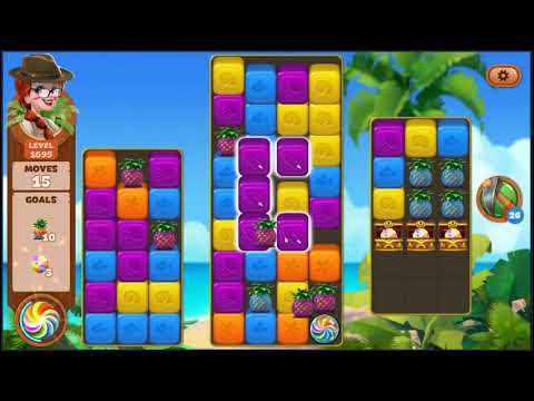 Lost Island Blast Adventure Level 1695 - NO BOOSTERS 🏝️ | SKILLGAMING ✔️