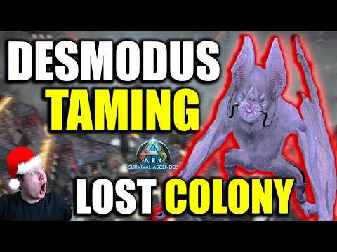 LOST COLONY How To Tame a DESMODUS And Where to Find Them!! Ark Ascended (How TO Not Be A NOOB)