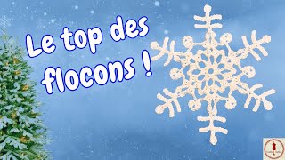 ❄❄SUPERBE FLOCON DE NEIGE CROCHET🌲🌲 Original ! Enfin un vrai flocon