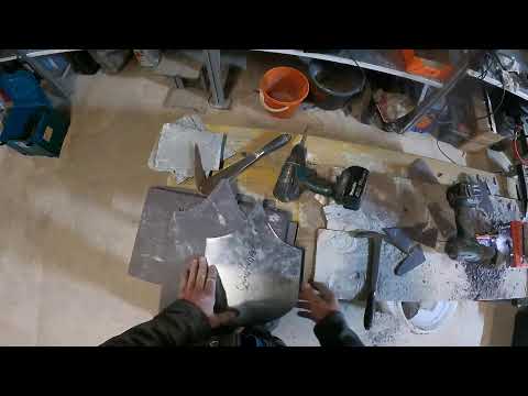 Schiefer Schmuckband vorbereiten - Colorschiefer Rot und Grün