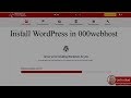 How to install WordPress in 000webhost Server || Create WordPress Website || Free Free Free