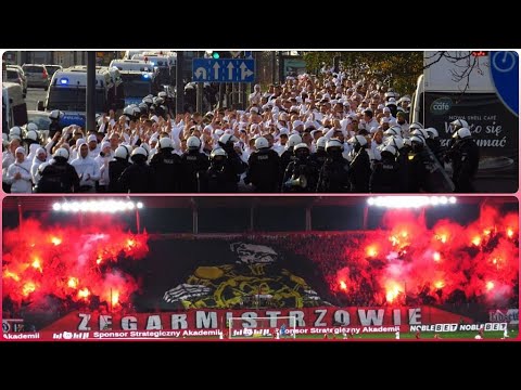 KIBICE: Widzew Łódź - ŁKS Łódź (24.10.2021) TRYBUNY DERBY ŁODZI