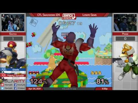 CFL Smackdown 124 Melee - Gahtzu (Falcon) vs Pengie (Fox) - Losers Semis