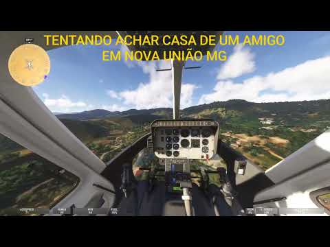 HELICÓPTERO NOVA UNIÃO MG | TENTANDO LOCALIZAR CASA DE UM GRANDE AMIGO CARLOS | VOE GOULART_O_LART