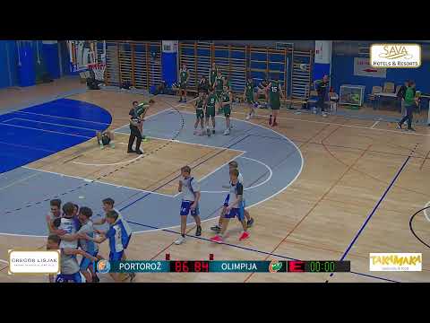 U18 1.B SKL:  KK PORTORROŽ -KK CEDEVITA OLIMPIJA