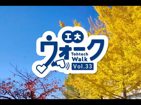 工大ウォーク Vol.33「八木山キャンパス 図書館前のイチョウ並木」