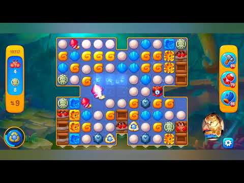 фишдом 2022  #  10717 уровень - прохождение без бустеров # Fishdom,   10717  level - no Boosters.