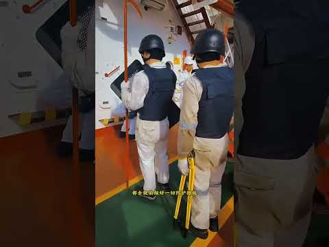 海盜出沒，場景非常的可怕#震撼場面 #難得一見