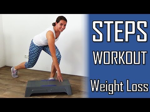 10 Minute Steps Workout for Weight Loss – Stepper Exercises Improving Fat Loss