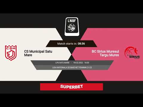 LNBF 2021-2022: CSM Satu Mare - BC Sirius Mureșul Târgu Mureș