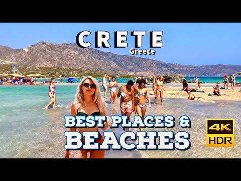 Crete, Greece 🇬🇷- Best Cities And Beaches - Walking Tour Across The Island 🏝 - 4K HDR - 6+ hours