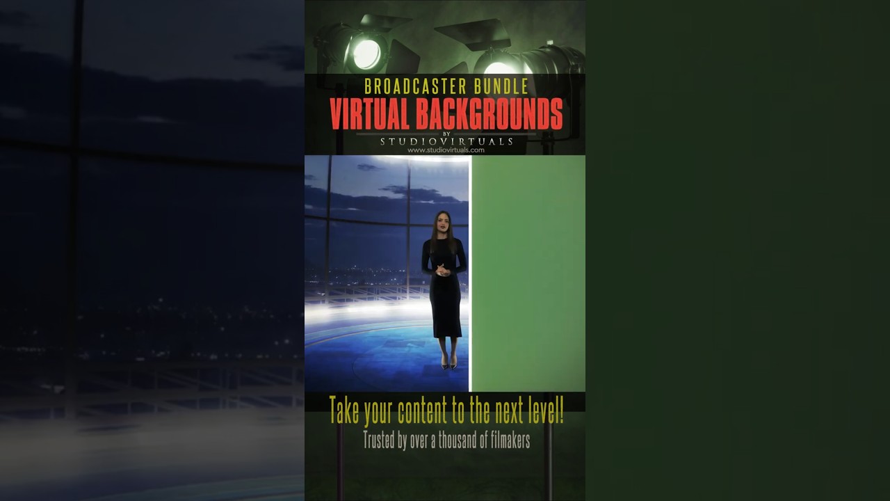 Virtual studio backgrounds [broadcaster bundle]  | #greenscreen #vfx