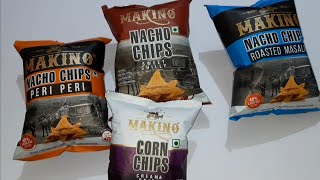 MAKINO NACHO CHIPS - Review & Comparison | Indian Snacks Haul