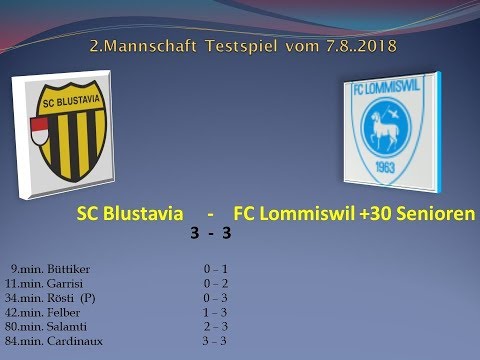2.Mannschaft Testspiel SC Blustavia - FC Lommiswil +30 Senioren