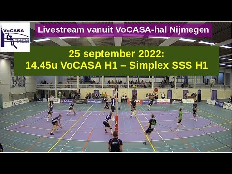 VoCASA H1 - Simplex/SSS H1 (oefenwedstrijd, 25 sept 2022) Livestream