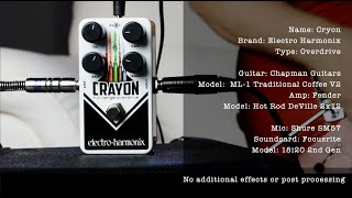 Video thumbnail for Demo - EHX Electro Harmonix Crayon by Stomps and Synths