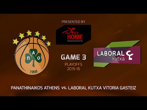 Highlights: Playoffs Game 3, Panathinaikos Athens 75-84 Laboral Kutxa Vitoria Gasteiz