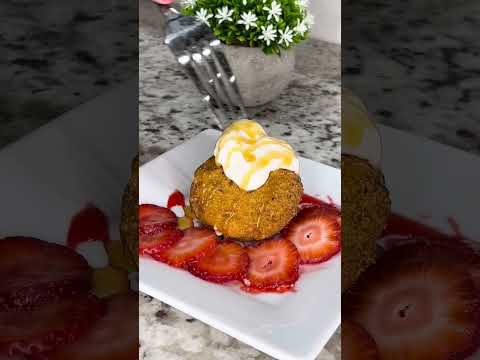 Fried Ice Cream Yummy Dessert #shorts #shortvideo
