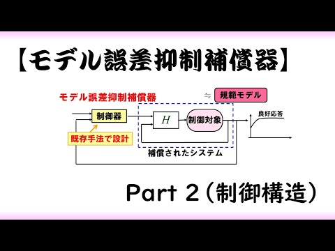 機械システム工学科 【制御工学】モデル誤差補償器 part 2 [制御構造]（制御理論#24）